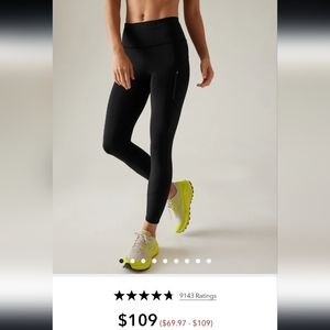 Athleta Rainier Tight XS Black